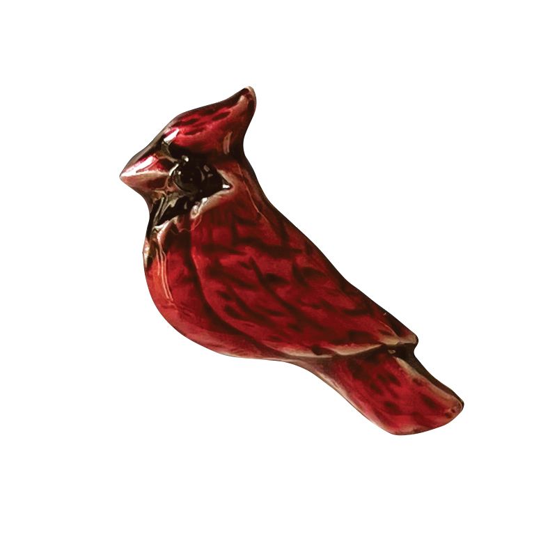Cardinal on my Shoulder Pin