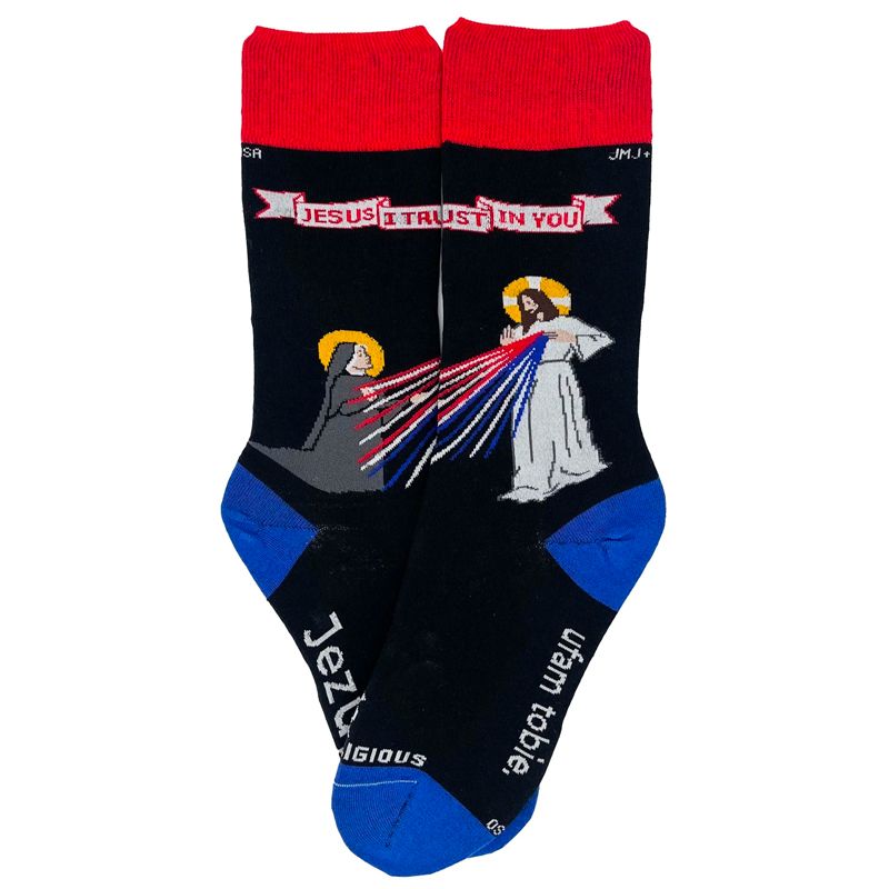 St Faustina Religious Socks
