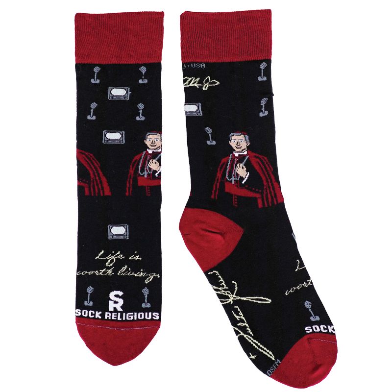 Archbishop Fulton Sheen Religious Socks