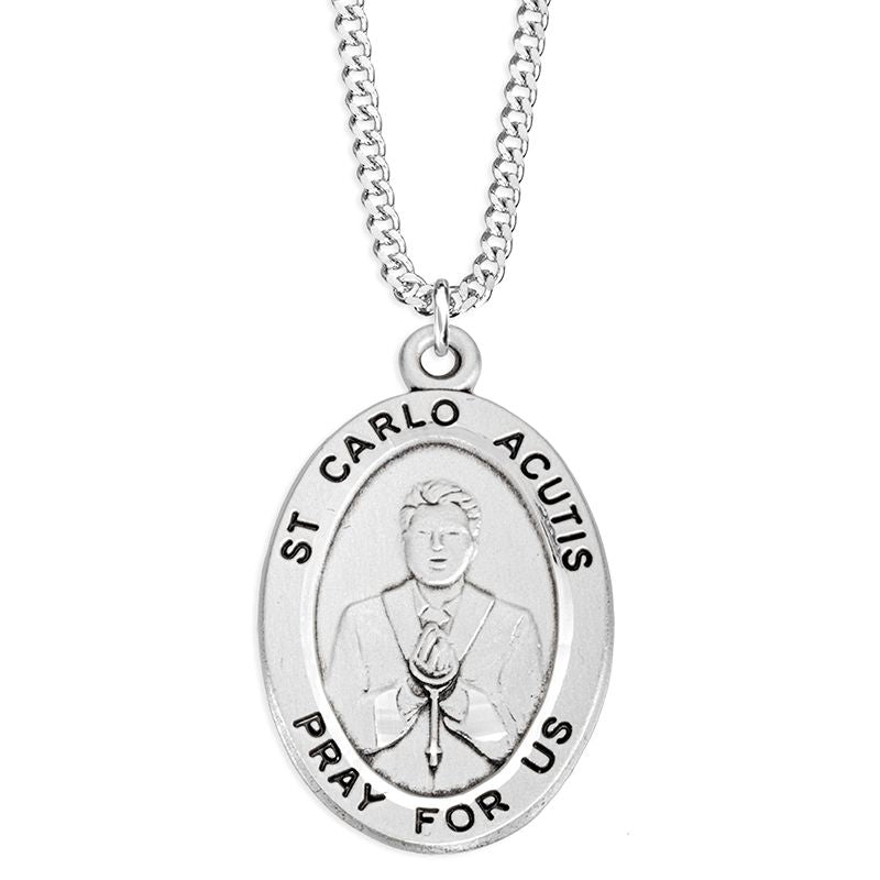 Carlo Acutis Oval Patron Saint Medal