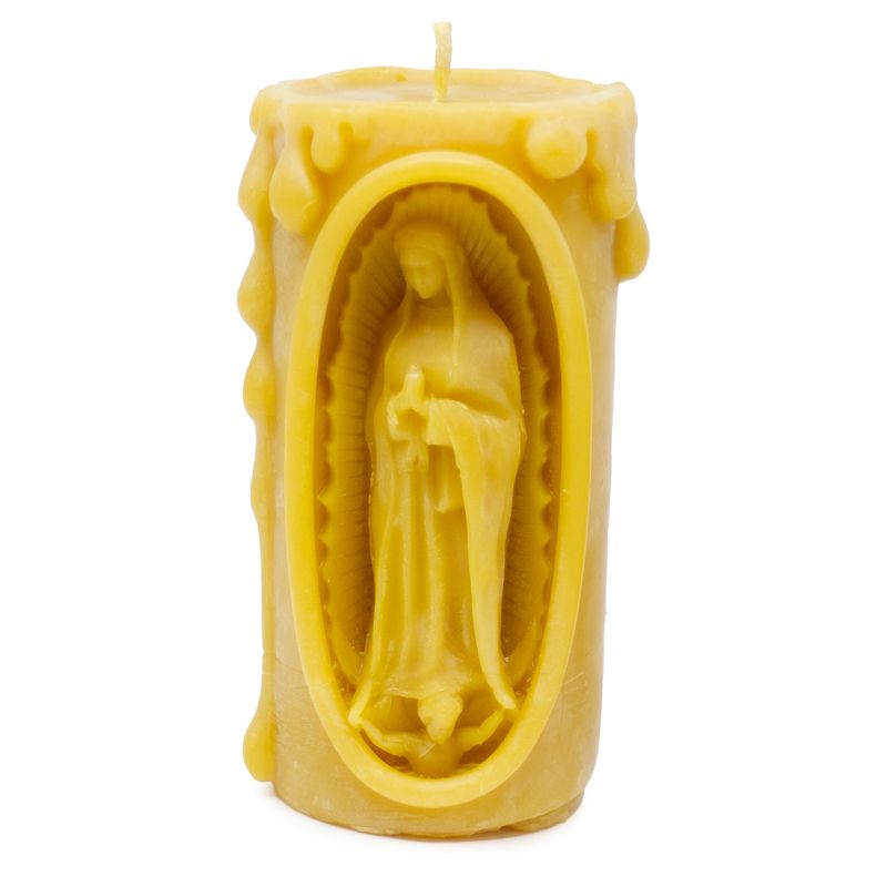 Guadalupe 100% Beeswax Candle