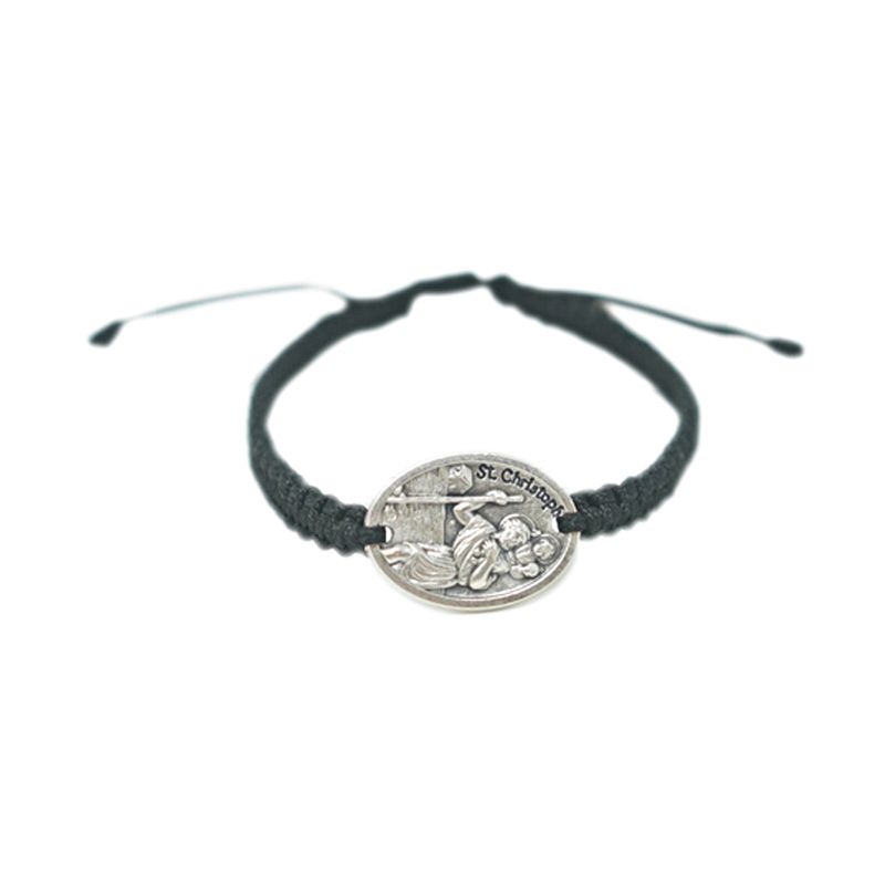 Christopher Patron Saint Corded Bracelet