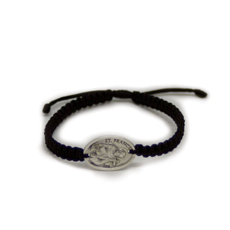Francis Patron Saint Corded Bracelet