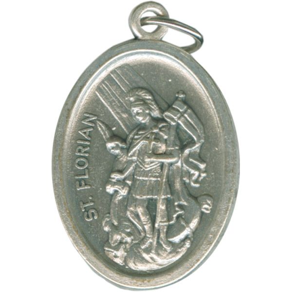 Florian Oval Oxidized Medal