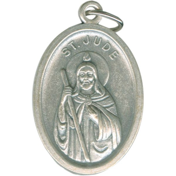 Jude Oval Oxidized Medal