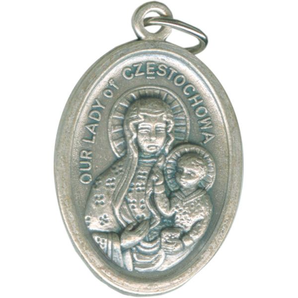 OL Czestochowa Oval Oxidized Medal