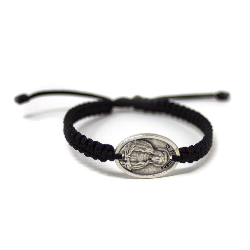 St Philomena Patron Saint Corded Bracelet