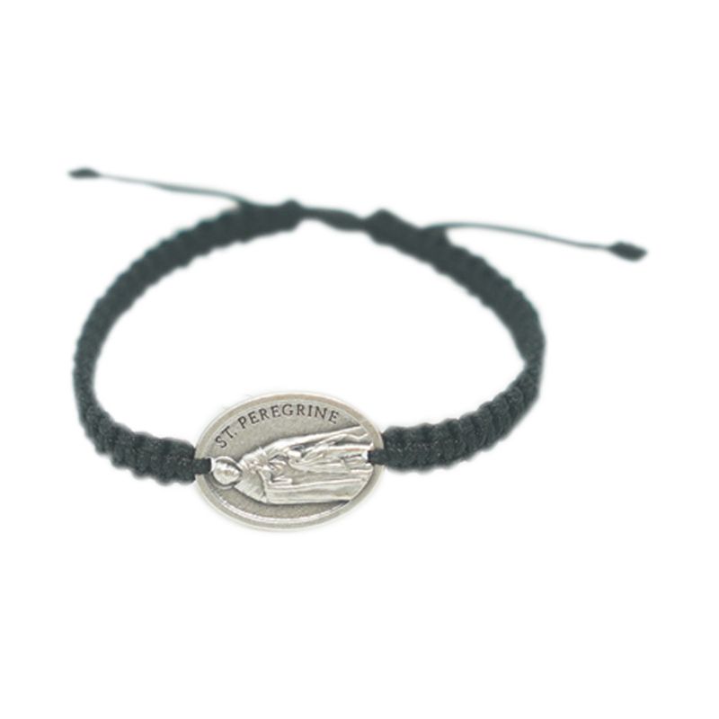 Peregrine Patron Saint Corded Bracelet