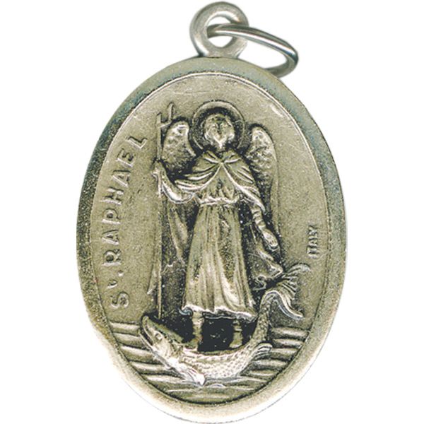 Raphael Oval Oxidized Medal