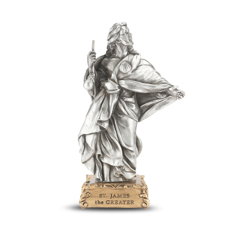 James Pewter Patron Saint Statue
