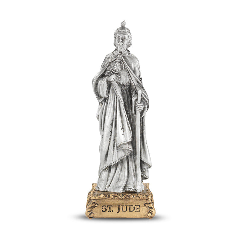 Jude Pewter Patron Saint Statue