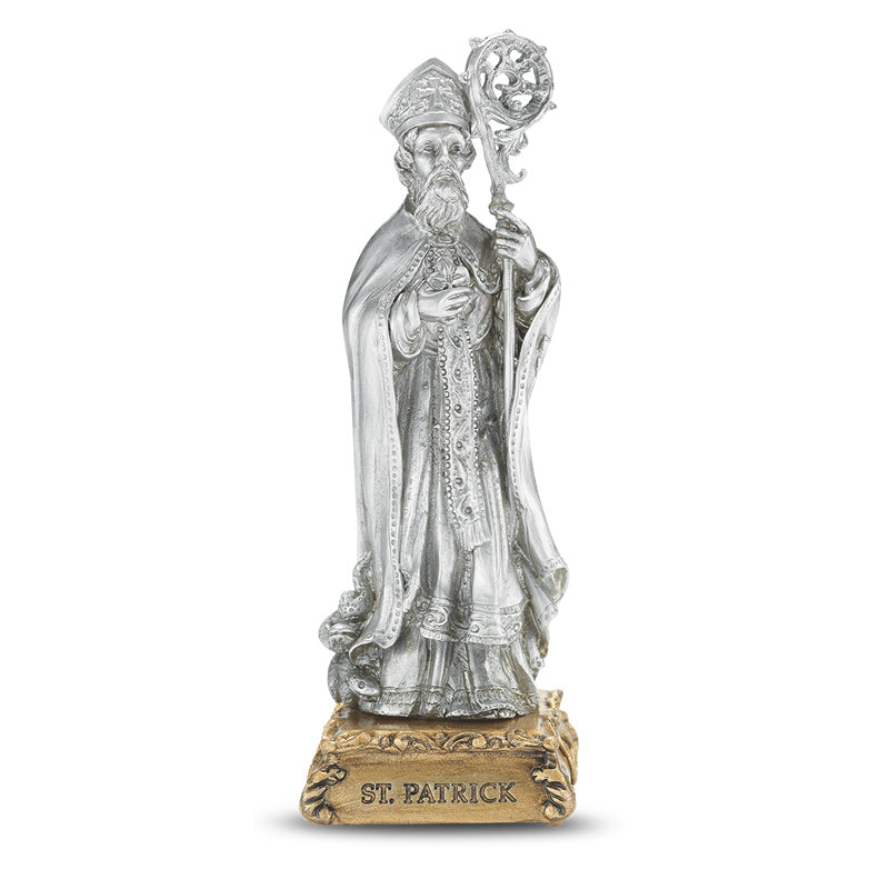 Patrick Pewter Patron Saint Statue