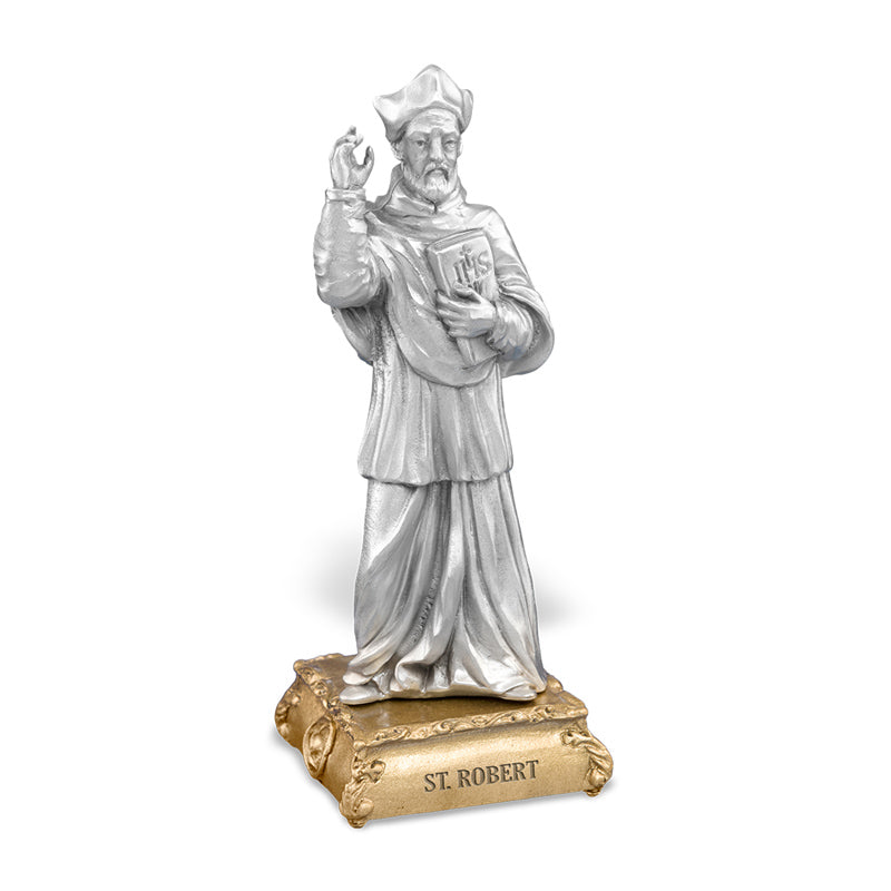 Robert Pewter Patron Saint Statue