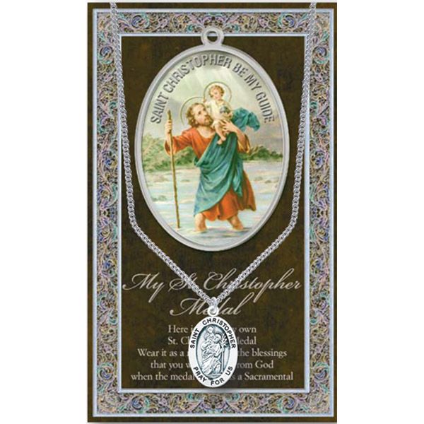 Christopher Pewter Patron Saint Medal