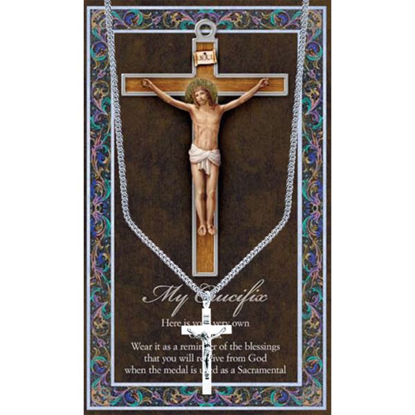 My Crucifix Pewter Patron Saint Medal