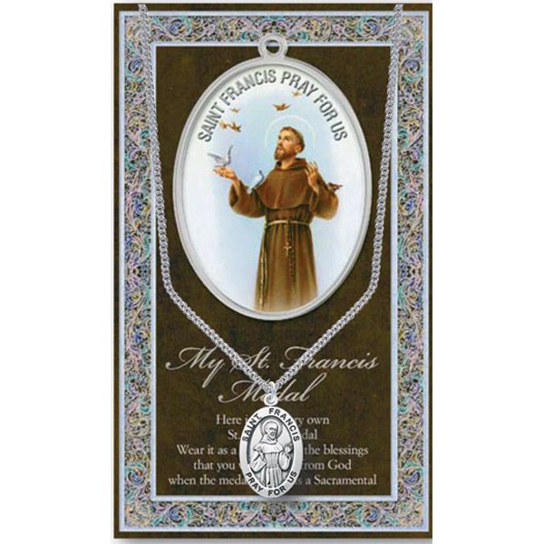 Francis Pewter Patron Saint Medal