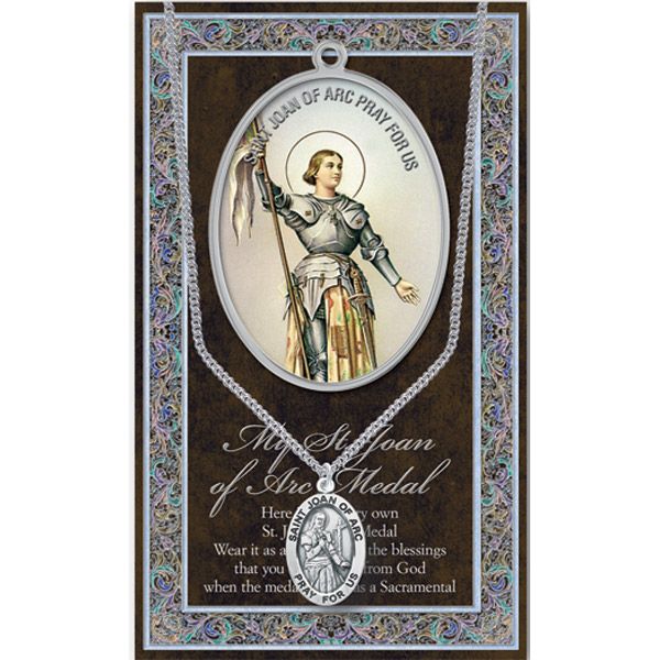 Joan of Arc Pewter Patron Saint Medal
