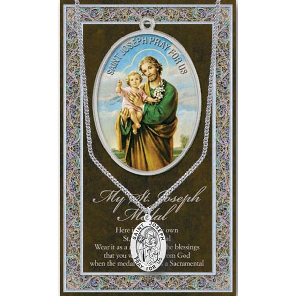 Joseph Pewter Patron Saint Medal