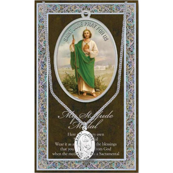 Jude Pewter Patron Saint Medal