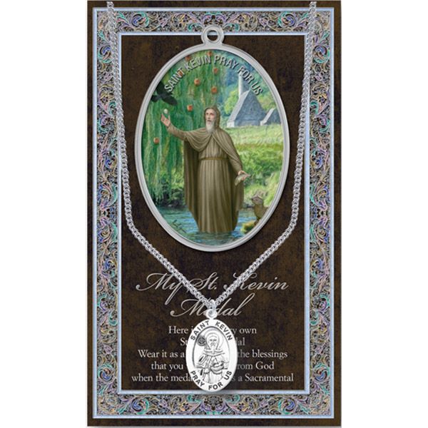 Kevin Pewter Patron Saint Medal
