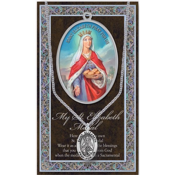 Elizabeth Pewter Patron Saint Medal