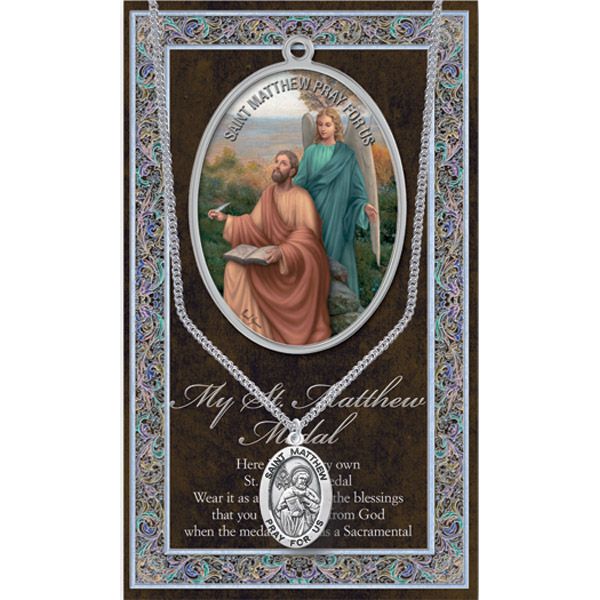 Matthew Pewter Patron Saint Medal