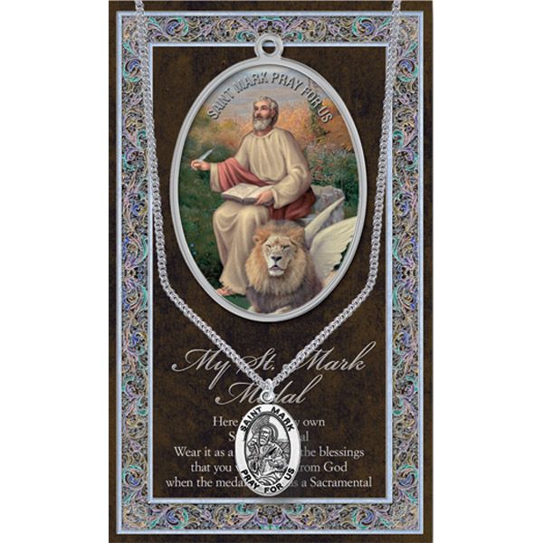 Mark Pewter Patron Saint Medal