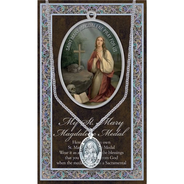 Mary Magdalene Pewter Patron Saint Medal