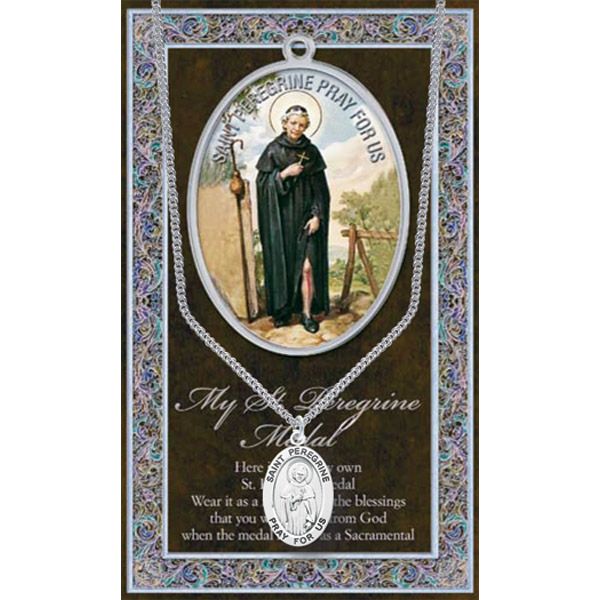 Peregrine Pewter Patron Saint Medal