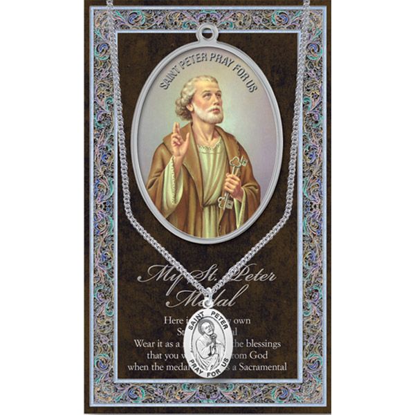 Peter Pewter Patron Saint Medal