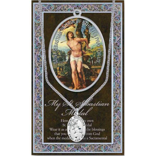 Sebastian Pewter Patron Saint Medal