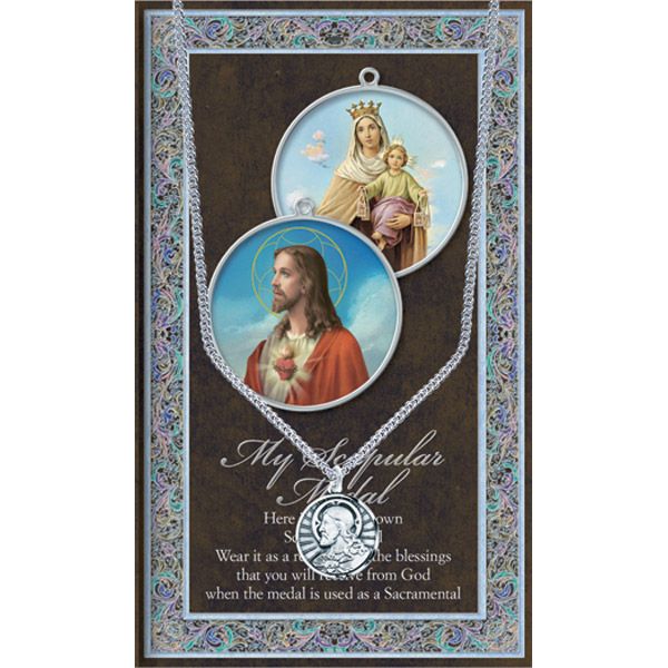 Scapular Pewter Patron Saint Medal