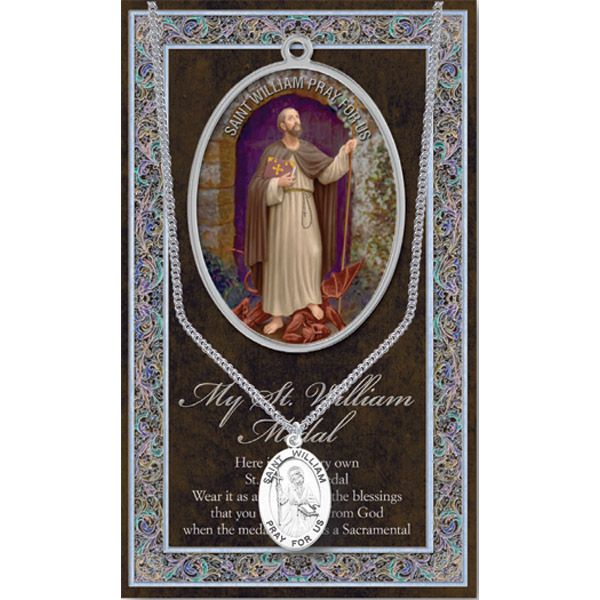William Pewter Patron Saint Medal