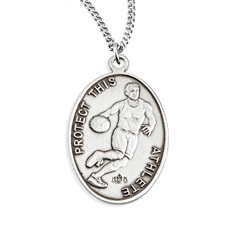 St Sebastian Boys Basketball Sports Patron Saint Medal