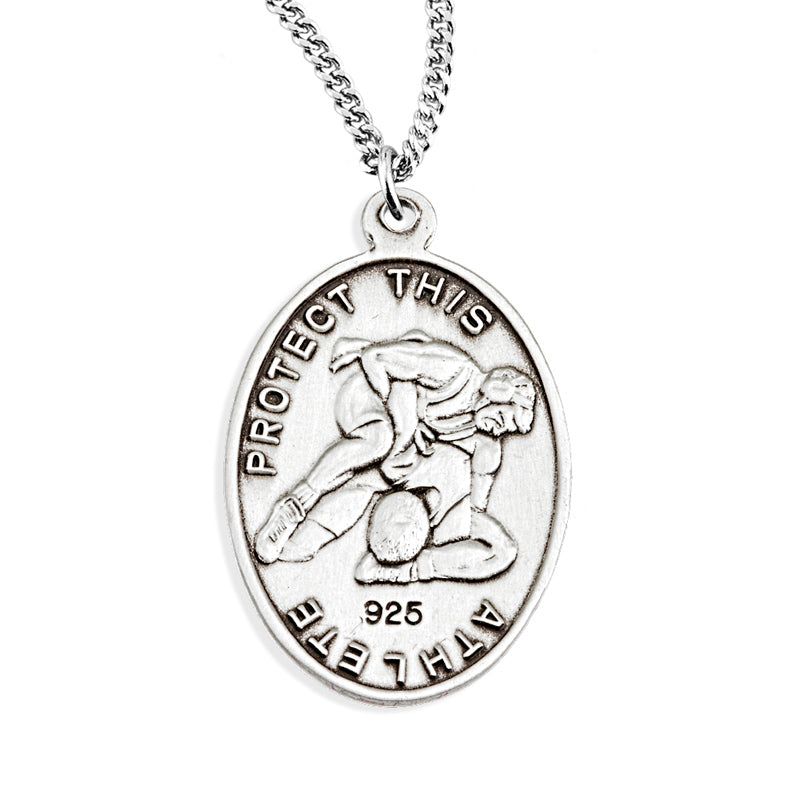 St Sebastian Boys Wrestling Sports Patron Saint Medal