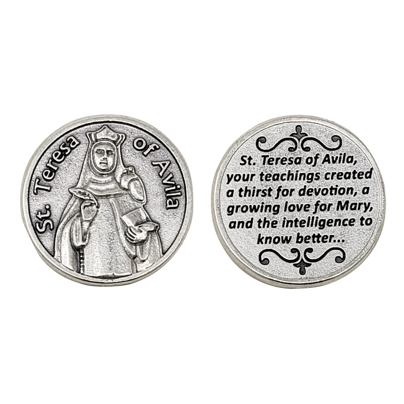 Teresa of Avila Catholic Pocket Coin