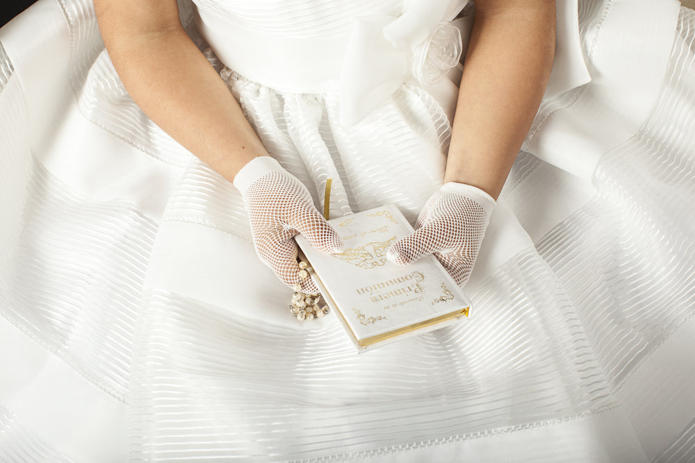 girl at first communion