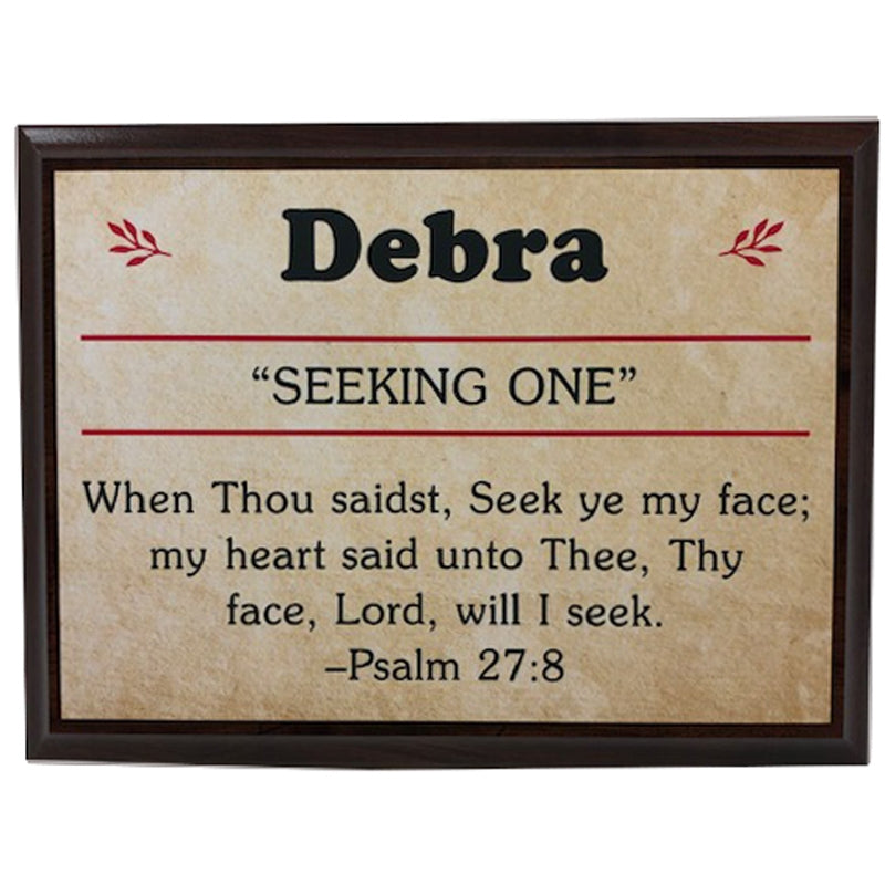 Name Plaque on Wood
