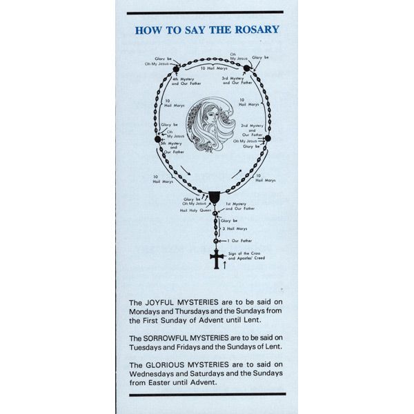 How to Say the Rosary Pamphlet