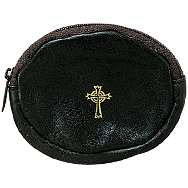 Brown Sheepskin Rosary Case