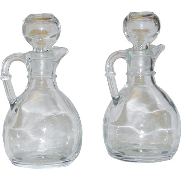 6oz Pair Cruets w/Stopper