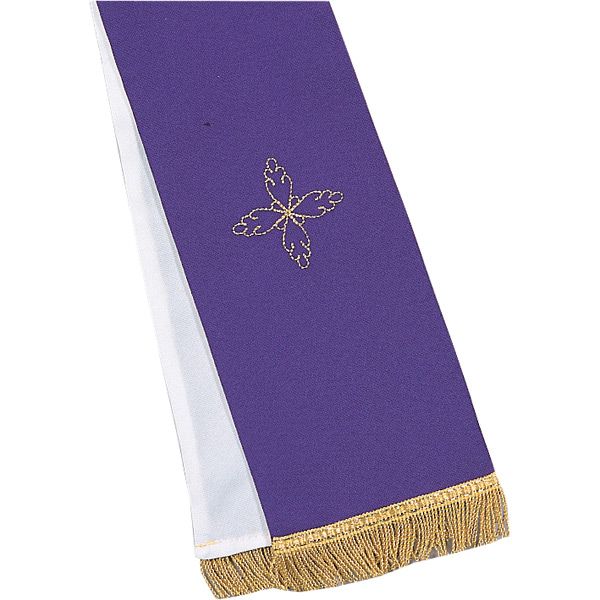 Mini Purple and White Stole