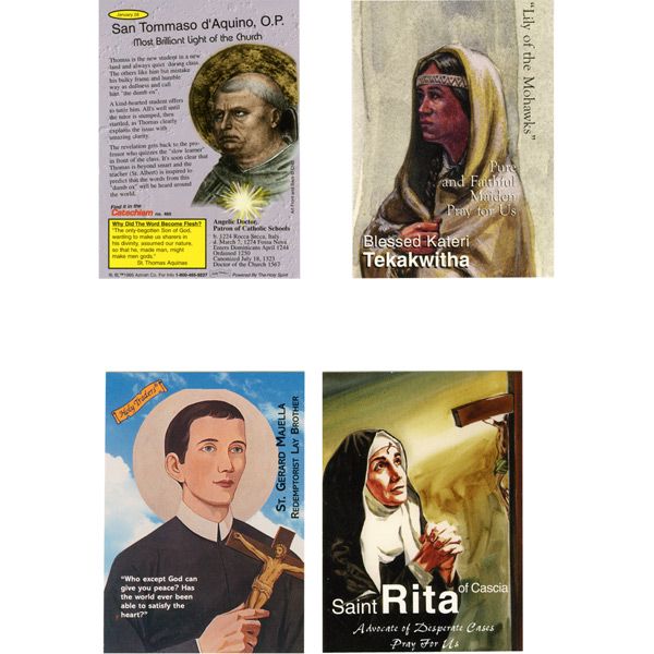 Saint Trading Cards Jumbo Pack of 100 Cards