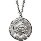 SS Holy Name Medal on 24" Stainless Chain