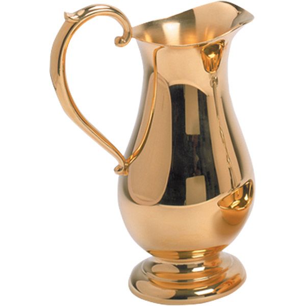 Ewer Gold Plated Pewter