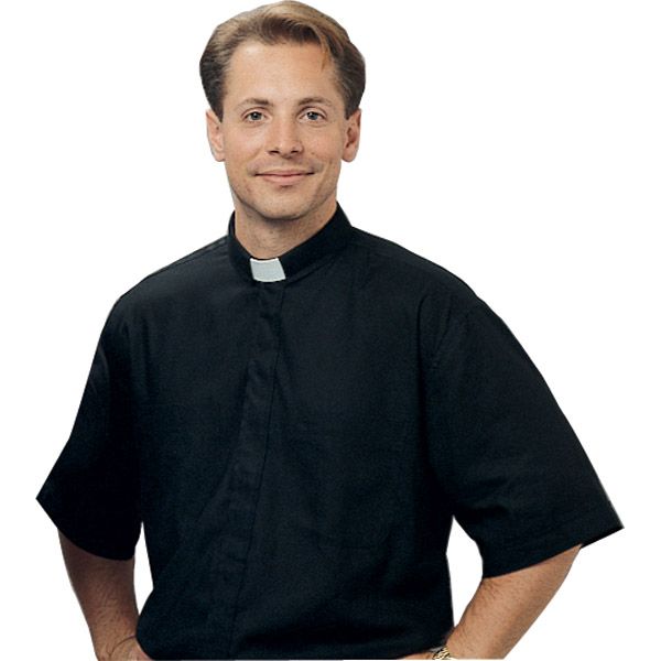 RJ Toomey Short Sleeve Clergy Tab Shirt