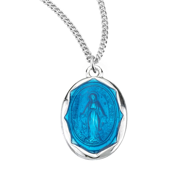 Small Blue Miraculous Medal