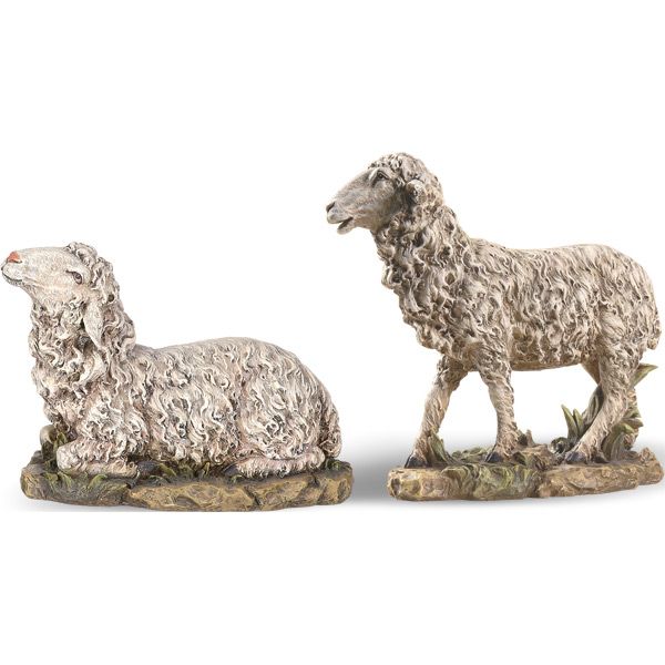 Sheep 2 Piece Set 27" Scale Colored Nativity Figure