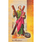 Andrew Mini Lives of the Saints Holy Card