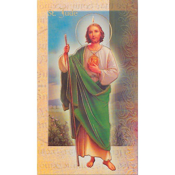 Jude Mini Lives of the Saints Holy Card